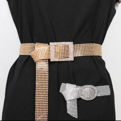 Full Rhinestone Belt Women's Fashionable All-match Full-Diamond Belt
