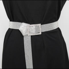 Full Rhinestone Belt Women's Fashionable All-match Full-Diamond Belt