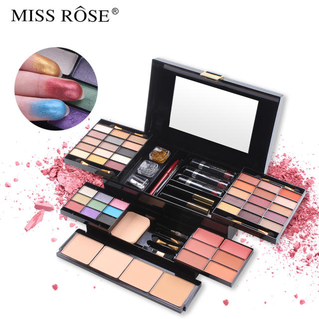 Makeup 39-Color Matte Eye Shadow Box Makeup Box Blush Highlighter Powder Box Multi-Functional Contouring Palette