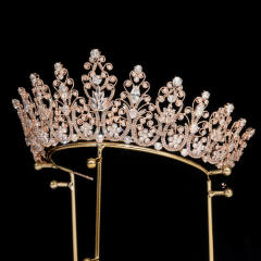 Popular Korean Style Diamond Bridal Crown Zircon Crown