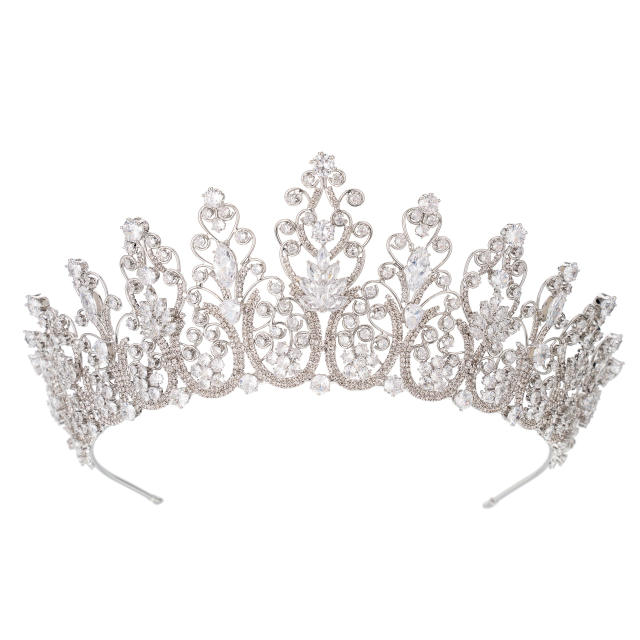 Popular Korean Style Diamond Bridal Crown Zircon Crown