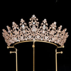 Popular Korean Style Diamond Bridal Crown Zircon Crown