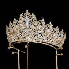 Popular Korean Style Diamond Bridal Crown Zircon Crown