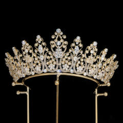 Popular Korean Style Diamond Bridal Crown Zircon Crown