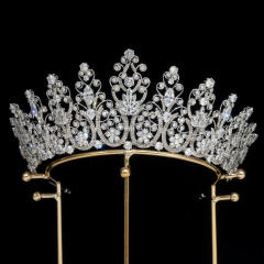 Popular Korean Style Diamond Bridal Crown Zircon Crown