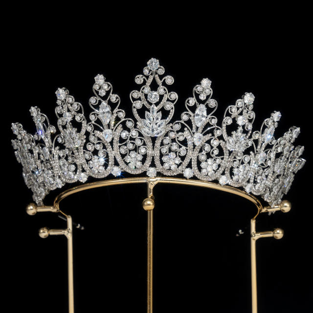 Popular Korean Style Diamond Bridal Crown Zircon Crown