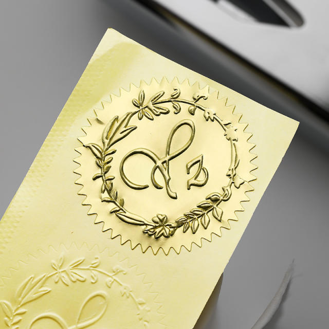 Steel seal adhesive sticker gear sticker round label 45mm