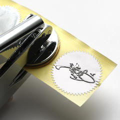 Steel seal adhesive sticker gear sticker round label 45mm