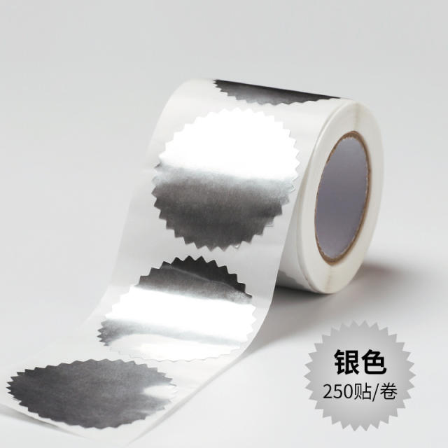 Steel seal adhesive sticker gear sticker round label 45mm