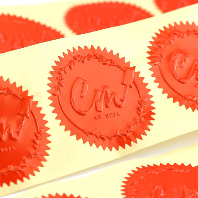 Steel seal adhesive sticker gear sticker round label 45mm