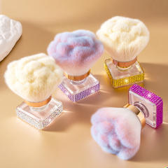 Rose flower shape colorful diamond powder brush