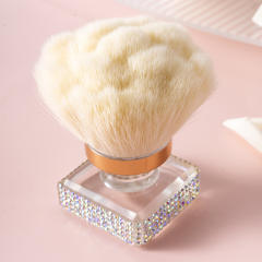 Rose flower shape colorful diamond powder brush