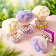 Rose flower shape colorful diamond powder brush