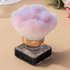 Rose flower shape colorful diamond powder brush