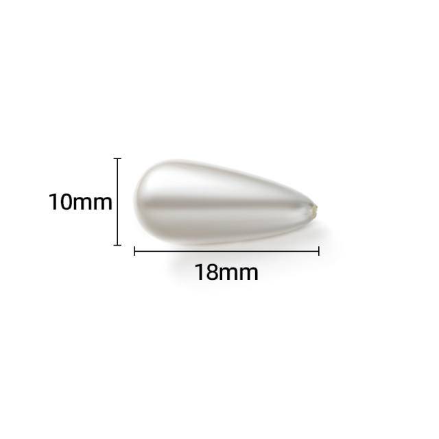 ABS pearl imitation pearl bead diy jewerlry accessory drop pearl accessory 20pcs/pack