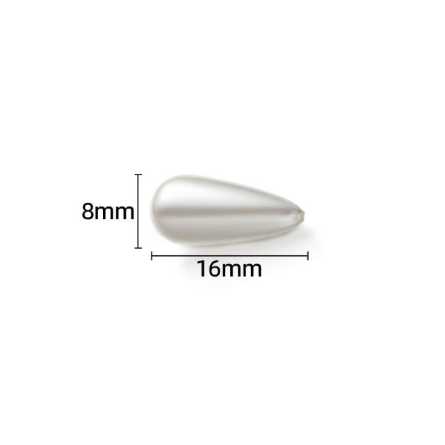 ABS pearl imitation pearl bead diy jewerlry accessory drop pearl accessory 20pcs/pack