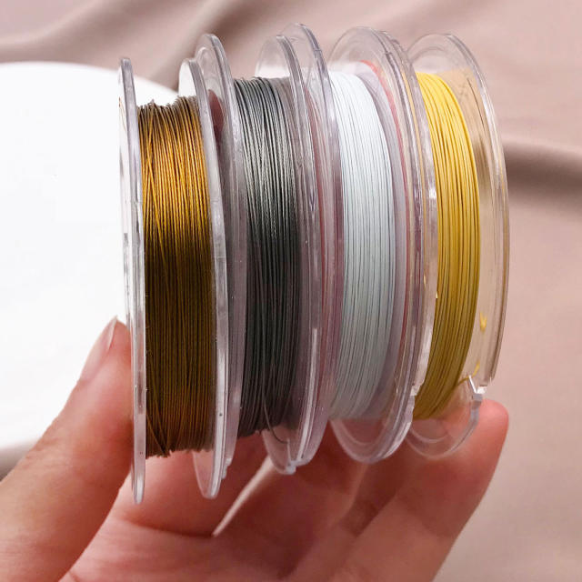 Steel Wire Beading Special Gold Wire Soft Wire 304 Stainless Steel 50m Long DIY Necklace Bracelet Wire