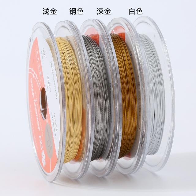 Steel Wire Beading Special Gold Wire Soft Wire 304 Stainless Steel 50m Long DIY Necklace Bracelet Wire