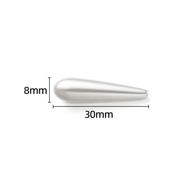 ABS pearl imitation pearl bead diy jewerlry accessory drop pearl accessory 20pcs/pack