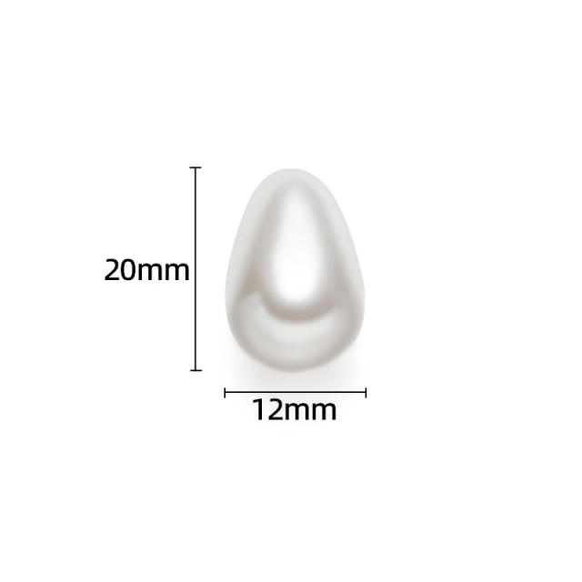 ABS pearl imitation pearl bead diy jewerlry accessory drop pearl accessory 20pcs/pack