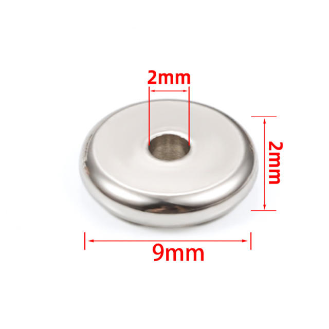 Stainless steel spacer beads diy jewelry accessories necklace bracelet beaded loose beads 20pcs/pack