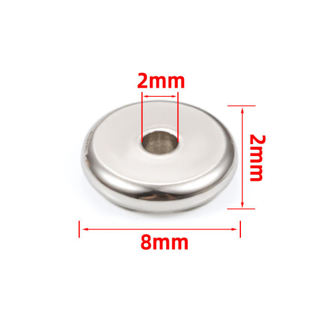Stainless steel spacer beads diy jewelry accessories necklace bracelet beaded loose beads 20pcs/pack