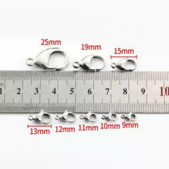 Stainless Steel 18K Gold Color-Preserving Lobster Clasp 10pcs/pack