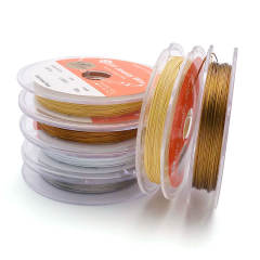 Steel Wire Beading Special Gold Wire Soft Wire 304 Stainless Steel 50m Long DIY Necklace Bracelet Wire