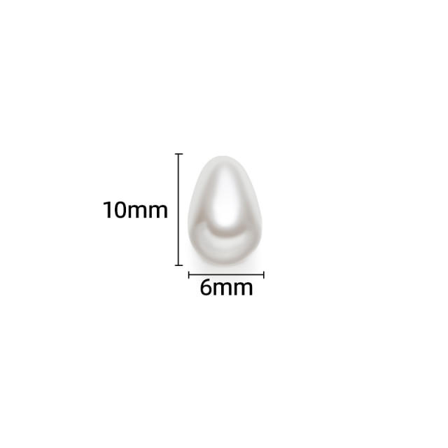ABS pearl imitation pearl bead diy jewerlry accessory drop pearl accessory 20pcs/pack