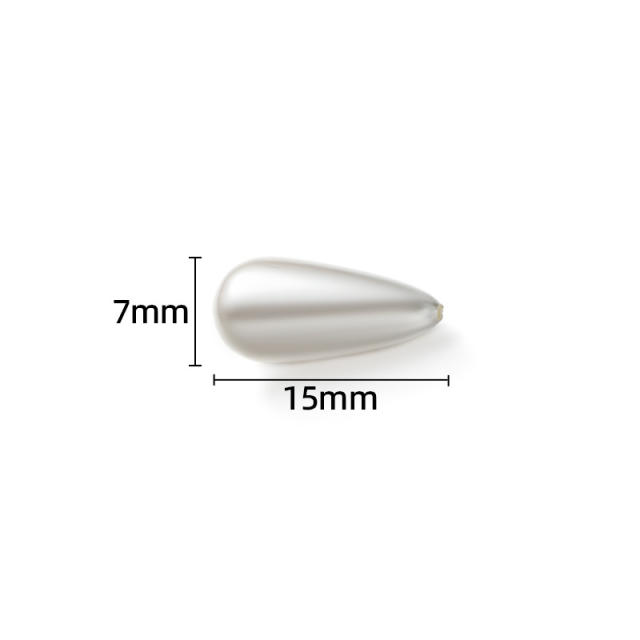 ABS pearl imitation pearl bead diy jewerlry accessory drop pearl accessory 20pcs/pack