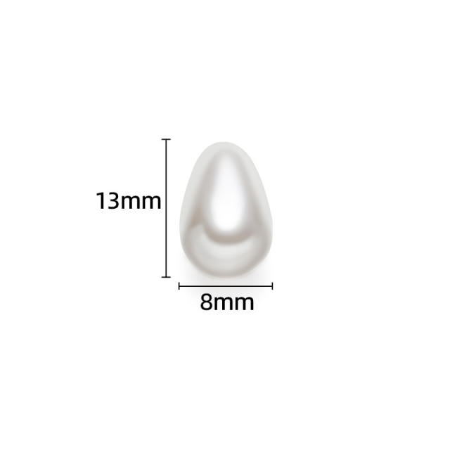 ABS pearl imitation pearl bead diy jewerlry accessory drop pearl accessory 20pcs/pack