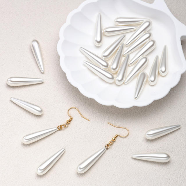 ABS pearl imitation pearl bead diy jewerlry accessory drop pearl accessory 20pcs/pack
