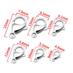 Stainless Steel 18K Gold Color-Preserving Lobster Clasp 10pcs/pack