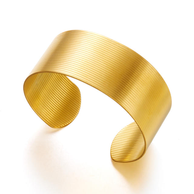 Personalized Stainless Steel Versatile Simple cuff bangle Bracelet for Women