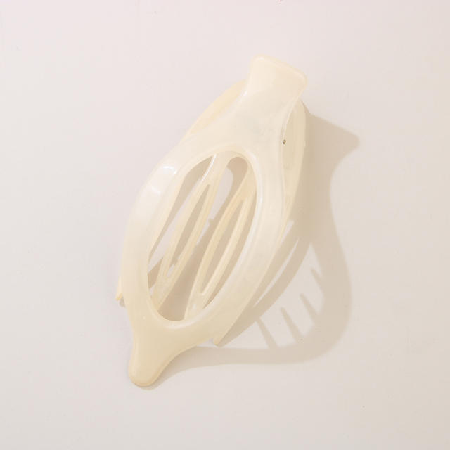 Leaf Oval Hairpin Fashion Simple Back of Head Hairpin Duckbill Clip