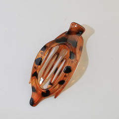 Leaf Oval Hairpin Fashion Simple Back of Head Hairpin Duckbill Clip
