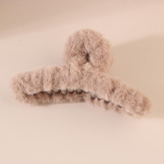Stuffed Hair Clip Furry Hair Clip Large Hair Volume Shark Clip