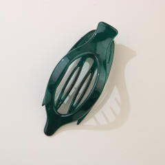 Leaf Oval Hairpin Fashion Simple Back of Head Hairpin Duckbill Clip