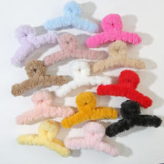 Stuffed Hair Clip Furry Hair Clip Large Hair Volume Shark Clip