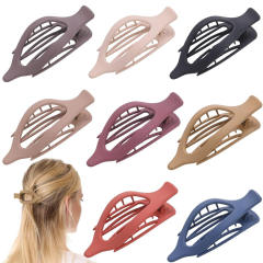 Leaf Oval Hairpin Fashion Simple Back of Head Hairpin Duckbill Clip