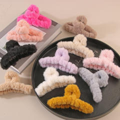 Stuffed Hair Clip Furry Hair Clip Large Hair Volume Shark Clip