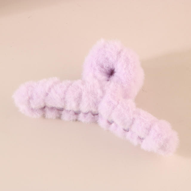 Stuffed Hair Clip Furry Hair Clip Large Hair Volume Shark Clip