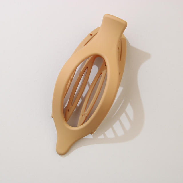 Leaf Oval Hairpin Fashion Simple Back of Head Hairpin Duckbill Clip