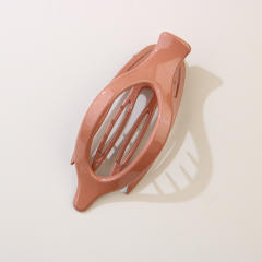 Leaf Oval Hairpin Fashion Simple Back of Head Hairpin Duckbill Clip
