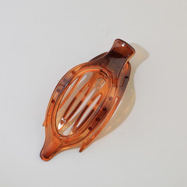 Leaf Oval Hairpin Fashion Simple Back of Head Hairpin Duckbill Clip