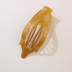 Leaf Oval Hairpin Fashion Simple Back of Head Hairpin Duckbill Clip