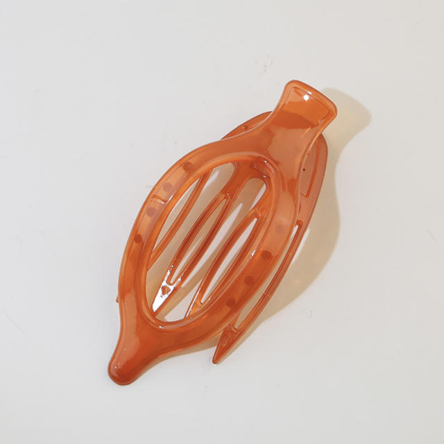 Leaf Oval Hairpin Fashion Simple Back of Head Hairpin Duckbill Clip