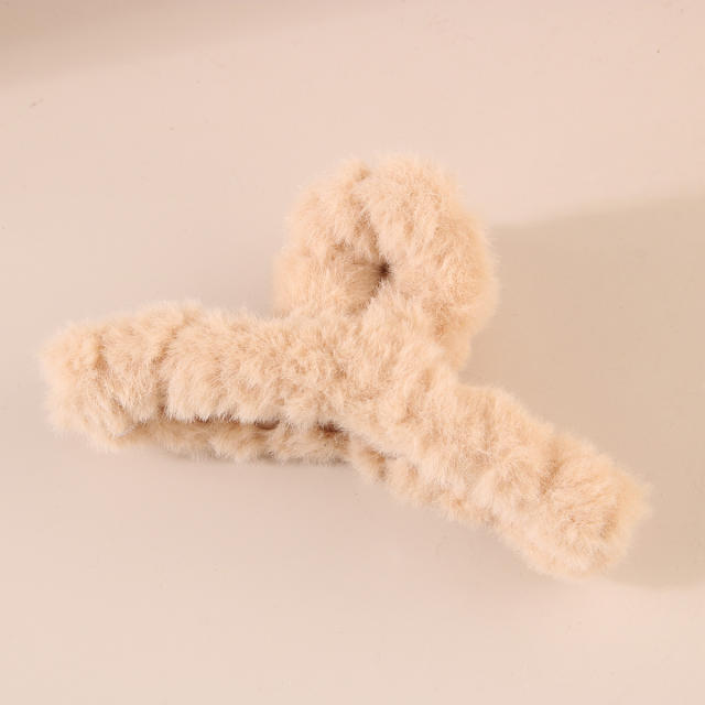 Stuffed Hair Clip Furry Hair Clip Large Hair Volume Shark Clip