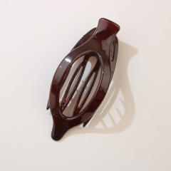 Leaf Oval Hairpin Fashion Simple Back of Head Hairpin Duckbill Clip