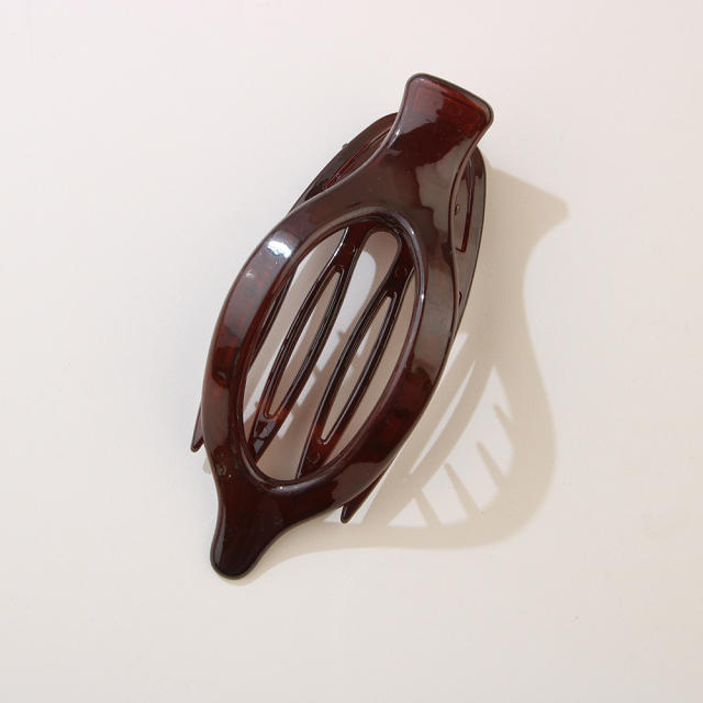 Leaf Oval Hairpin Fashion Simple Back of Head Hairpin Duckbill Clip